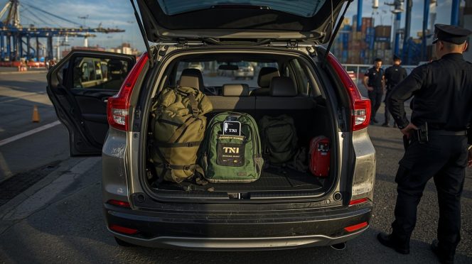 
 Sengaja Dikemas Dalam Ransel Aparat 797 iPhone Nyaris Lolos dari pelabuhan Punggur 